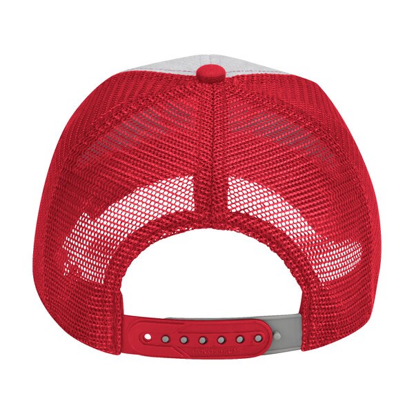 Grey/Red Adjustable Staple Core Hat